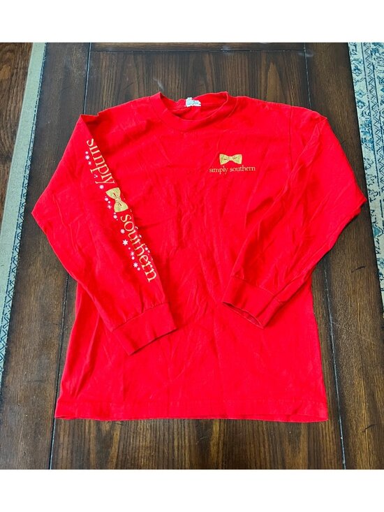 Simply Southern Tops - Simply Southern Tis The Season To Be Preppy Christmas T-shirt Small Holiday Gift